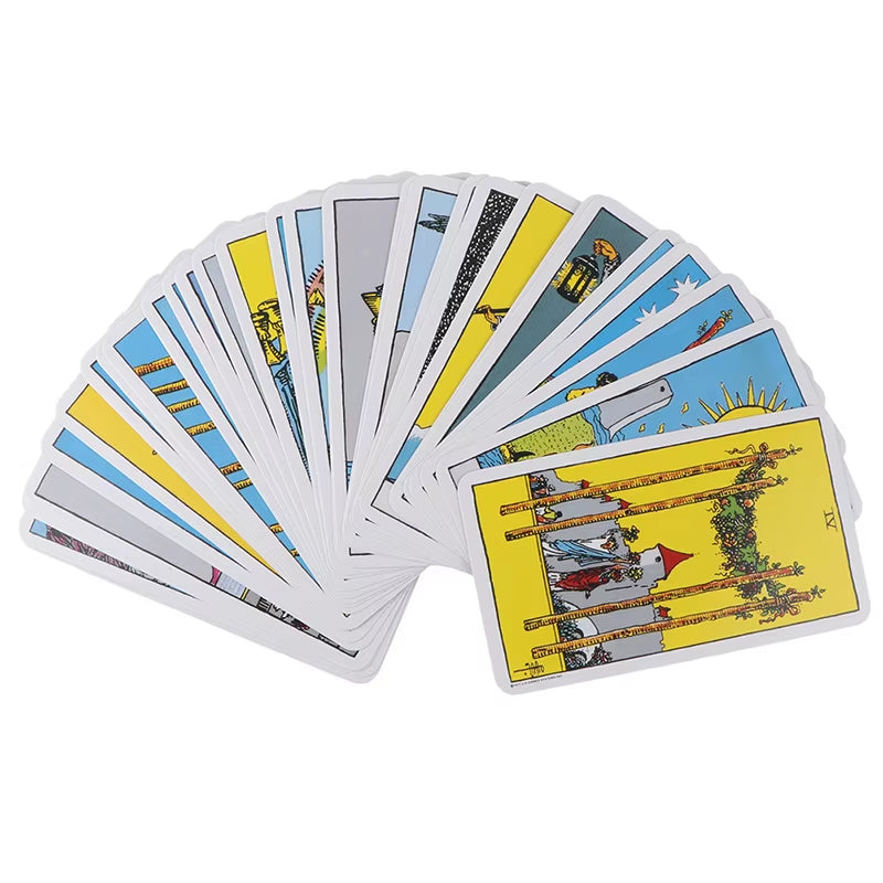 Hot Sell Rider Waite Tarot Card Divination Personal Use Tarot Deck Full English Spanish Version Oracles Deck for Girl Board Game