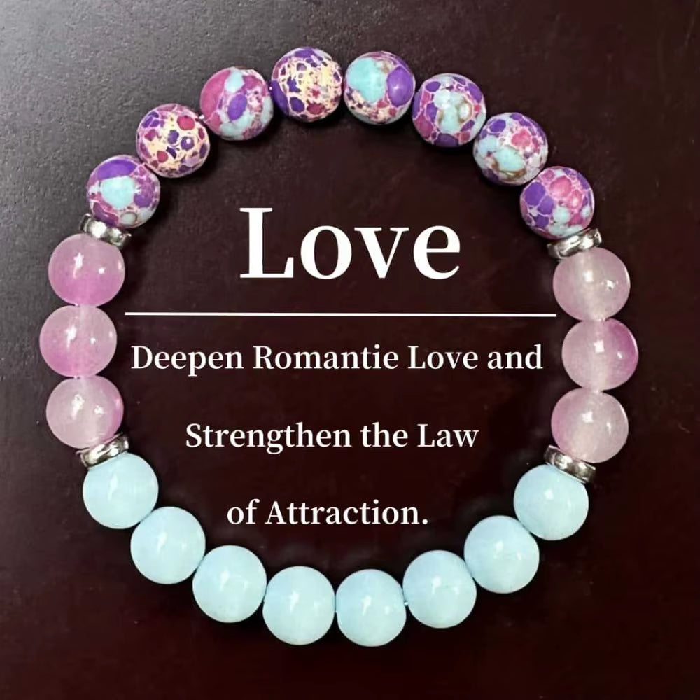Natural Stone Beads Bracelet for Women Men Amethysts Crystal Quartzs Agate Tiger Eye Elastic Bangles Reiki Healling Jewelry Gift