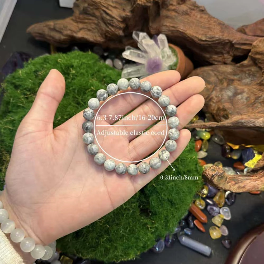 Natural Stone Beads Bracelet for Women Men Amethysts Crystal Quartzs Agate Tiger Eye Elastic Bangles Reiki Healling Jewelry Gift